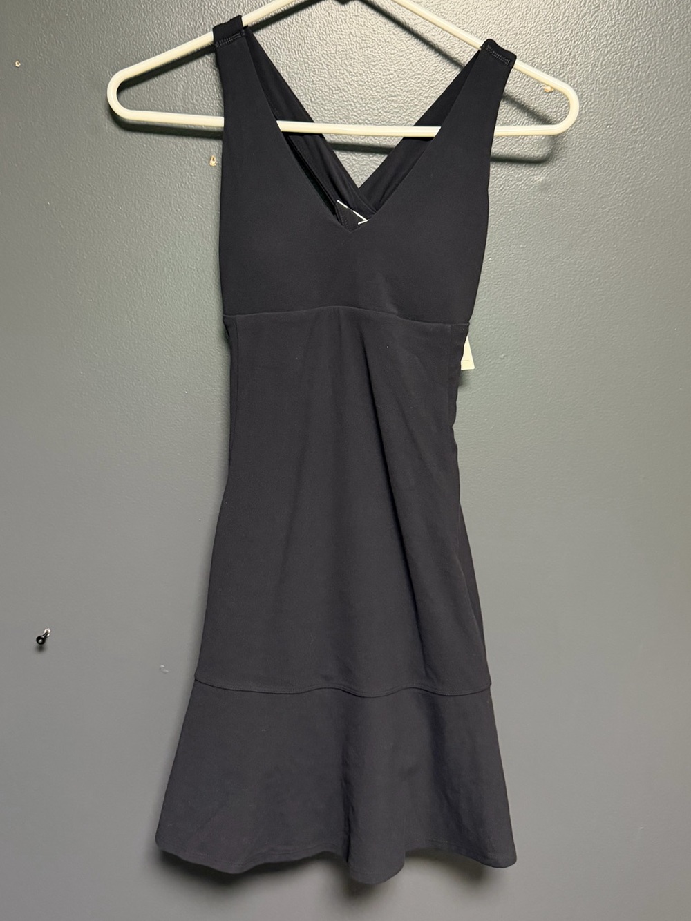 NWT All In Motion™ Black Sleeveless V-Neck Active Athletic Dress with Ruffle S
